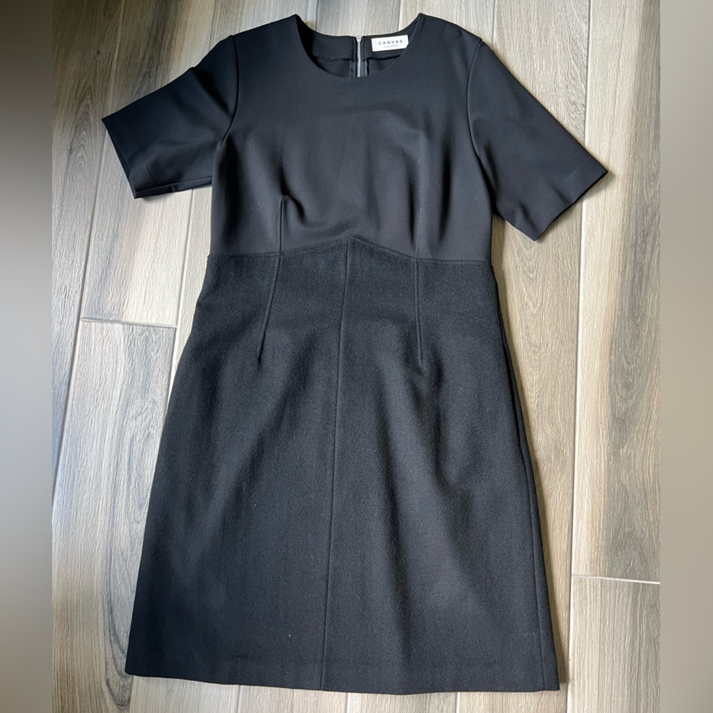 Lands End Canvas Black Dress size 14
